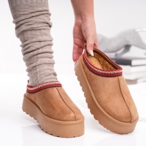 Papuci Casual UG - CozyStep VL242 Camel - Img 6