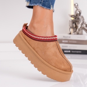 Papuci Casual UG - CozyStep VL242 Camel - Img 4