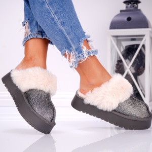 Papuci Casual UG - FurrySoft BG183 PEWTER - Img 3