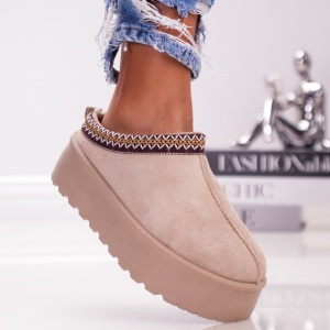 Papuci Casual UG - H129 Beige - Img 1