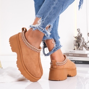 Papuci Casual UG - UrbanLift BK301 Camel