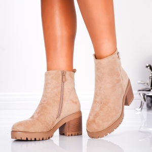 Botine Dama - Sahara Chunky Heel Boots SH1387 Khaki - Img 4