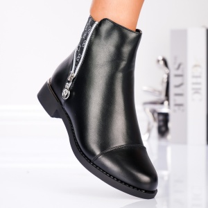 Botine Dama - Vexa Monogram Boots B23-71B Black - Img 2