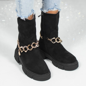Gete Dama Butterfly - B21-121 Black Suede - Img 3