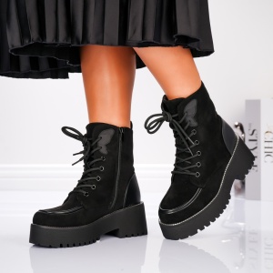 Ghete Casual - B24-1653 Black - Img 4