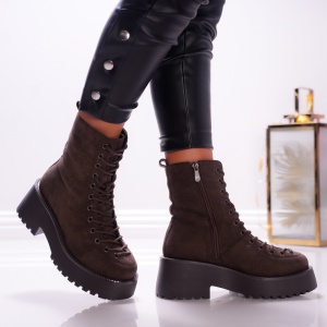 Ghete Casual Gloria - B24-1501 Khaki - Img 4