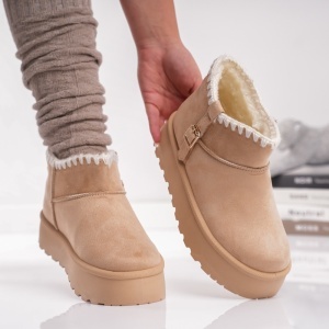 Ghete Casual UG -CozyBelt VL255 Beige - Img 3
