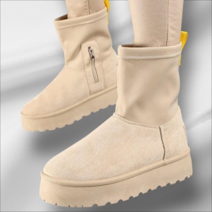 Ghete Casual UG - SnowBelt NB705 Beige - Img 4