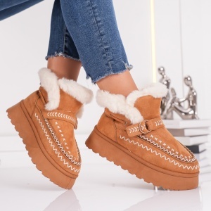Ghete Casual UG - SnowBelt NB776 Camel - Img 6