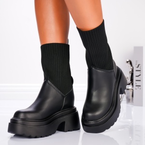 Ghete Dama Cu Platforma - 3WL61 Black - Img 4