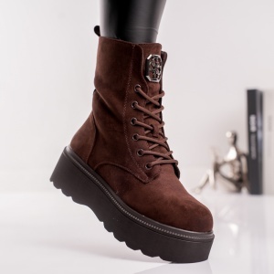 Ghete Dama Doma - UrbanLace HX1117C Brown - Img 3