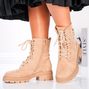 Ghete Dama - Icon Leather B24-1530 Khaki - Img 4