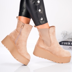 Ghete Dama - Khalea Soft SH1358 Khaki - Img 3