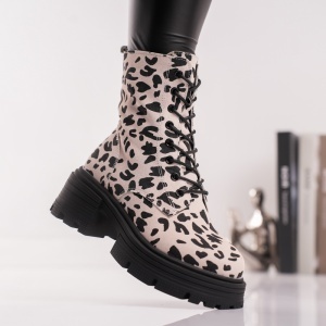 Ghete Dama Print - WildStep 3AL29 Beige - Img 3