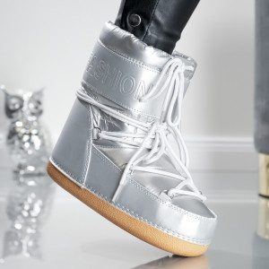 Ghete Dama Tip MoonB Low - 3LT6 Silver - Img 3