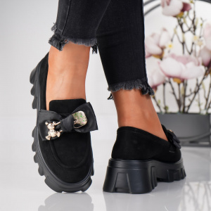 Pantofi Casual Bear - 713 Black - Img 3