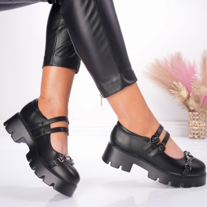 Pantofi Casual Doll - X25-1722C Black - Img 4