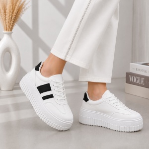 Pantofi Casual StripeWalk - H55 White