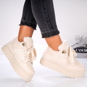 Pantofi Casual UG - 3AXJ1 Beige - Img 4