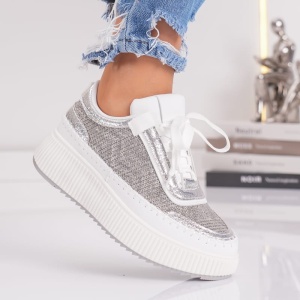 Pantofi Sport Abbey 23703 Silver - Img 2