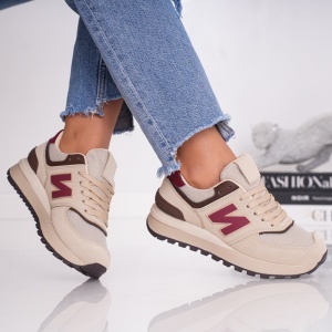 Pantofi Sport New Bolune - XBL547 Khaki Red - Img 3