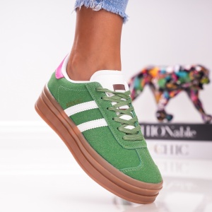 Pantofi Sport Strips Running - MK05 Green - Img 2
