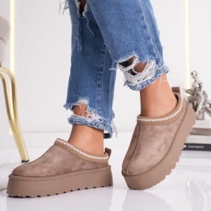 Papuci Casual UG - CozyStep VL242 Khaki - Img 4