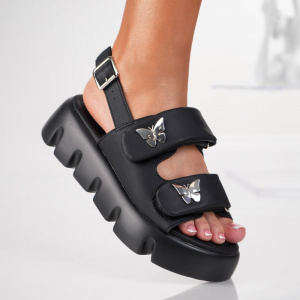Sandale Cu Platforma Butterfly - 3HXS61 Black - Img 1