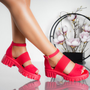 Sandale cu Platforma - C68 Red - Img 2