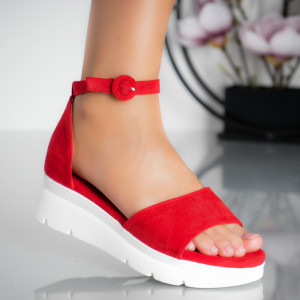Sandale cu Platforma - HXS50 Red - Img 3