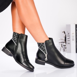 Botine Dama - Vexa Monogram Boots B23-71B Black - Img 3