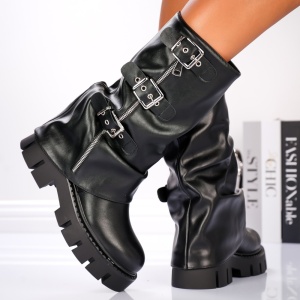 Cizme Dama - B24-1513 Black - Img 3