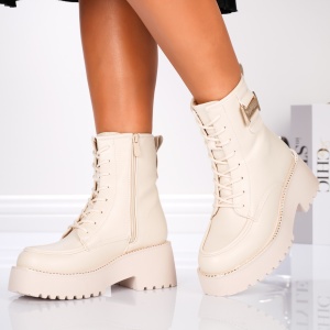 Ghete Casual Gloria - B24-1507B Beige - Img 2