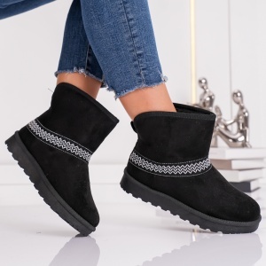 Ghete Casual UG - Cozy Line BK331 Black