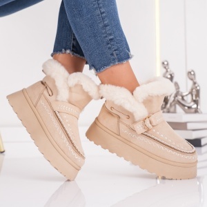 Ghete Casual UG - SnowBelt NB776 Beige - Img 4