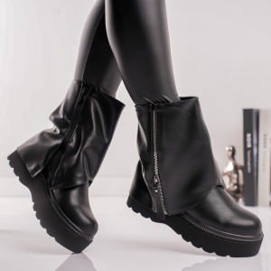 Ghete Dama Gloria - UrbanFold HX1112 Black - Img 2