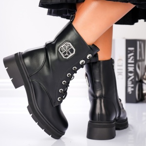 Ghete Dama -Icon Leather B24-1530 Black - Img 2