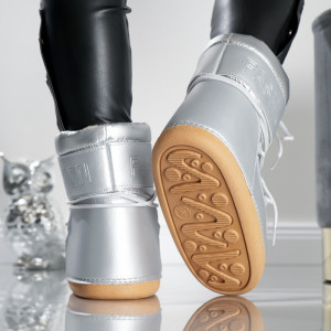 Ghete Dama Tip MoonB Low - 3LT6 Silver - Img 4