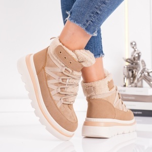 Ghete Dama Wool - MZ2315 Khaki - Img 3