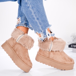 Ghete Tip UG - SoftFur Classic JIA003 Khaki - Img 2