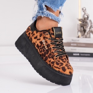 Pantofi Casual Boany - MK057 Leopard - Img 3