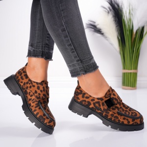 Pantofi Casual Chasie - 1005 Leopard - Img 3