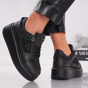 Pantofi Casual Meaw - MK150 Black - Img 2