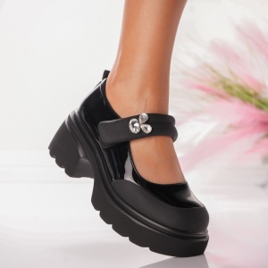 Pantofi Casual Platforma Elysa - X-1 Black
