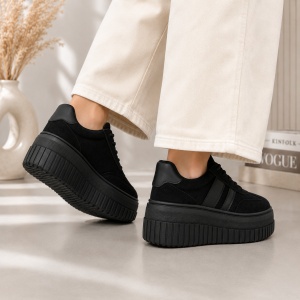 Pantofi Casual StripeWalk - H55 Black - Img 2