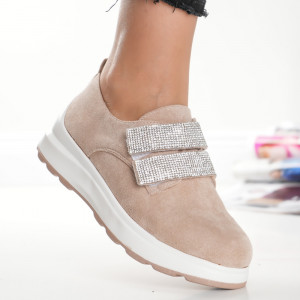 Pantofi Glam Velvet - 853 Beige
