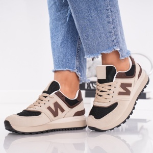 Pantofi Sport New Bolune - XBL547 Khaki Brown - Img 4