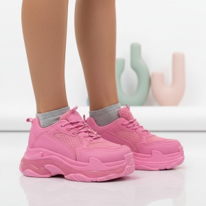 Pantofi Sport Triple S - BL608 Fuchsia - Img 2
