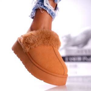 Papuci Casual UG - CozyBand B24-1580 Camel - Img 2