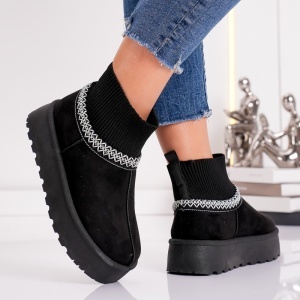 Papuci Casual UG - CozySock VL258 Black